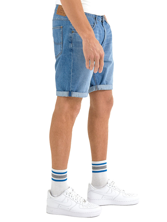 Lee - Slim Fit Denim Shorts - RIDER Blue Bird Mid Worn