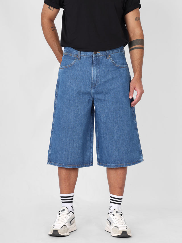 Wrangler - Loose Jeans Shorts - JORT SHORTS MID STONE