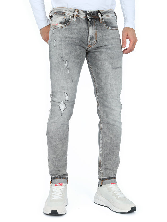 Diesel - Skinny Fit Jeans - 1979 Sleenker R86AT Grau