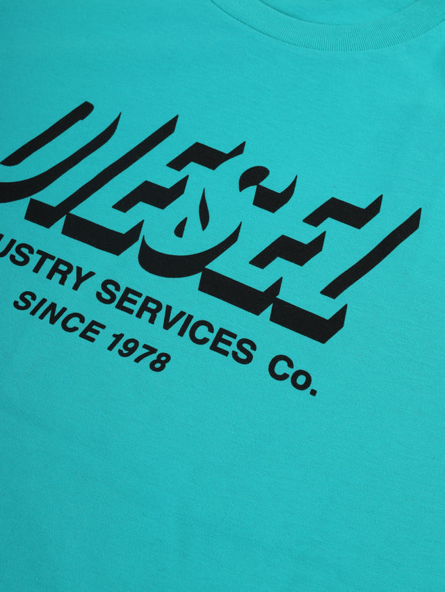 Diesel - Slim Fit T-Shirt - T-DIEGOS-A5 Turquoise 5II