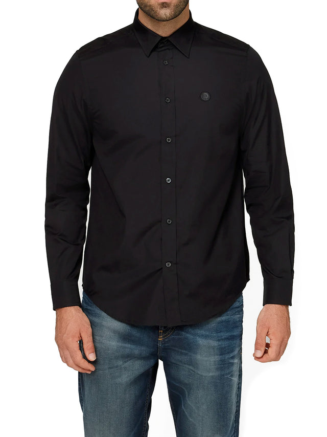 Diesel - Slim Fit Businesshemd - S-Bill Schwarz