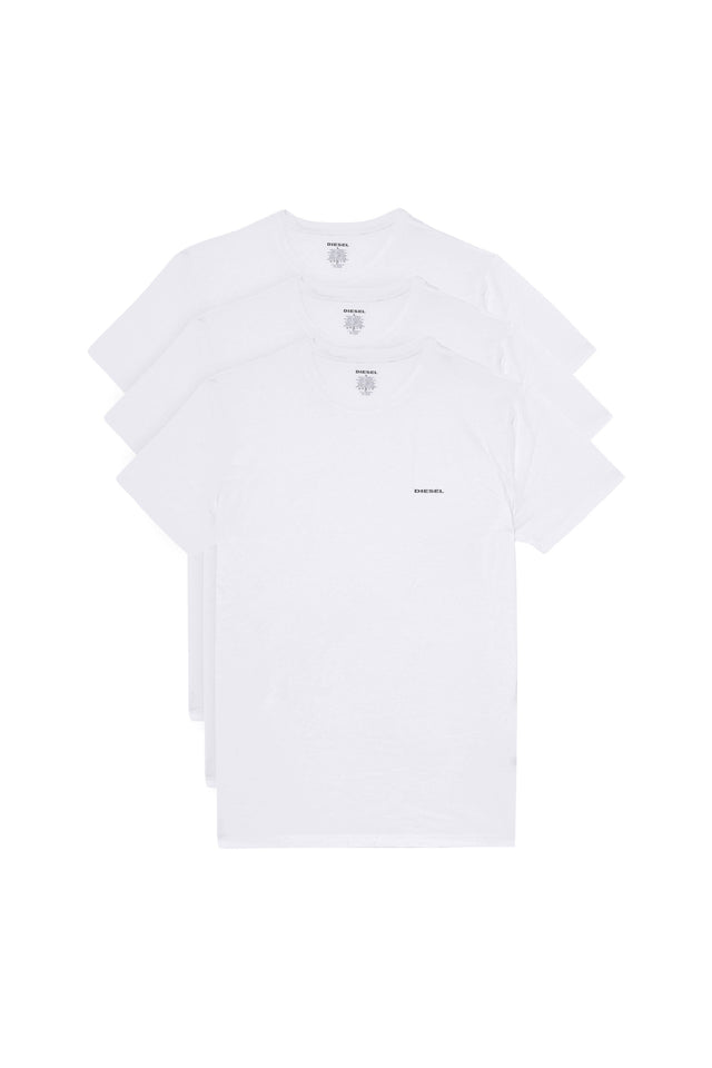 Diesel - T-Shirt - JAKE 0AALW (Pack of 3, White, Round Neck)