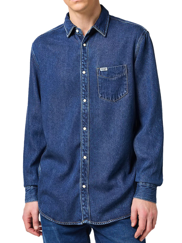 Wrangler - Jeanshemd - 1 PKT SHIRT Dark Stone