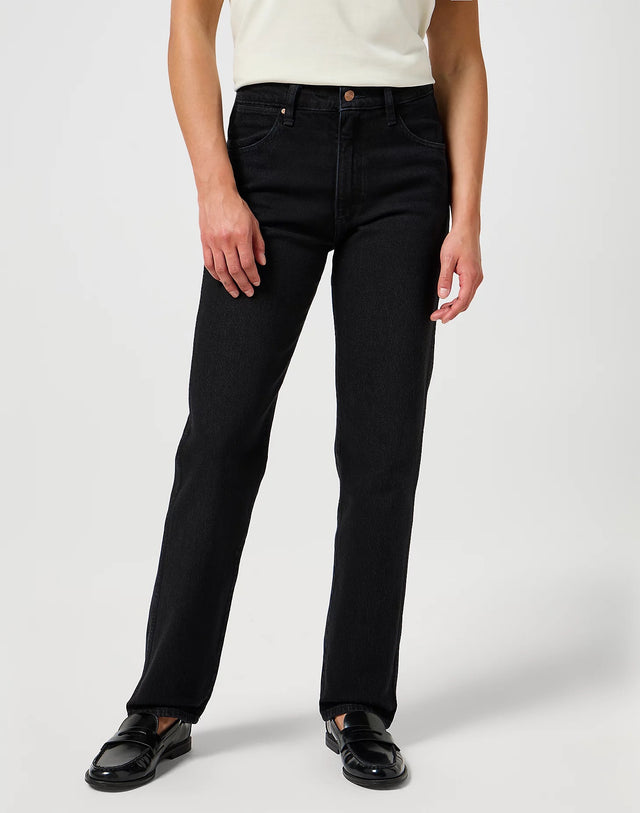 Wrangler - Straight Fit Jeans - SUNSET BLACK/ SUGARCOVE