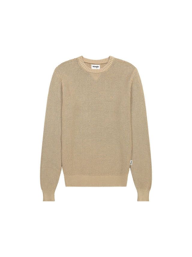Wrangler - Sweater - CREWNECK TIMBERWOLF