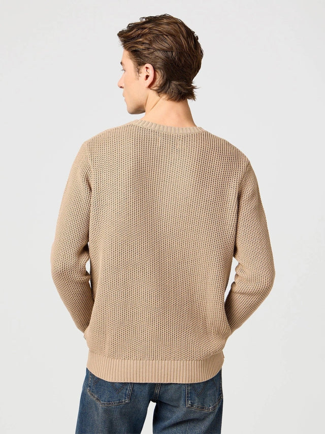 Wrangler - Sweater - CREWNECK TIMBERWOLF