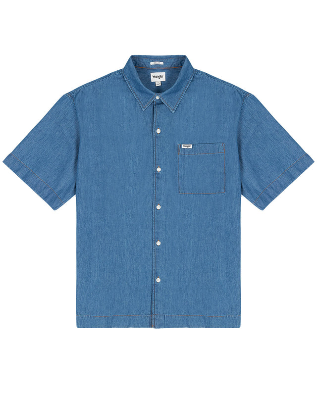 Wrangler - Short Sleeve Denim Shirt - SS 1 PKT SHIRT