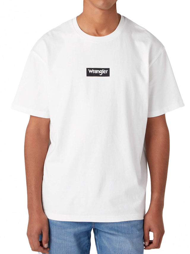 Wrangler - T-Shirt - Small Box Tee Weiß