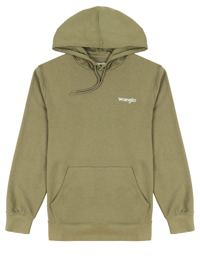 Wrangler - Hoodie - Logo Hoodie Deep Lichen Green