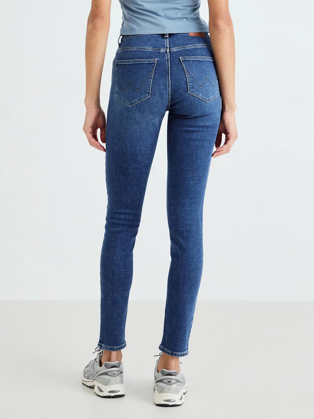 Wrangler - Skinny Fit Jeans - HIGH SKINNY VINTAGE WORN
