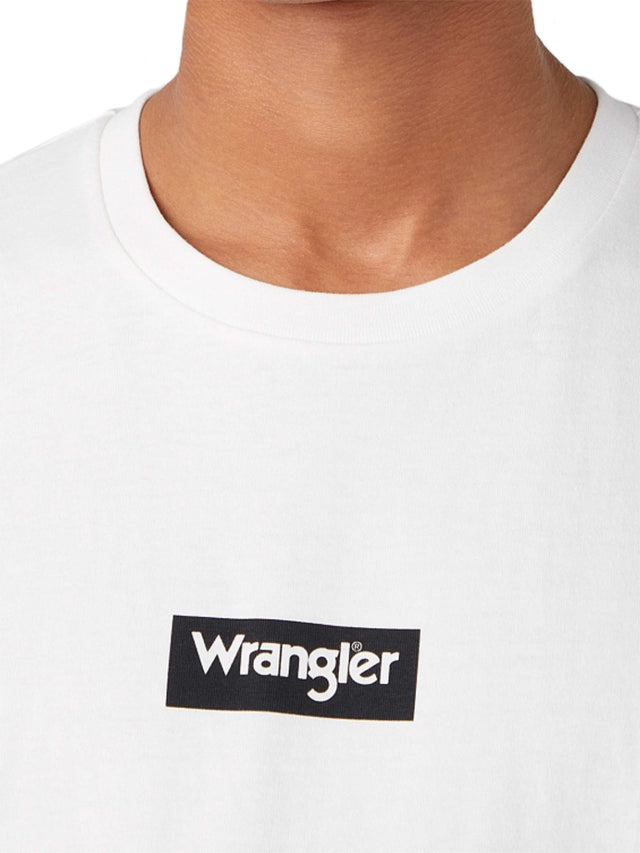 Wrangler - T-Shirt - Small Box Tee Weiß