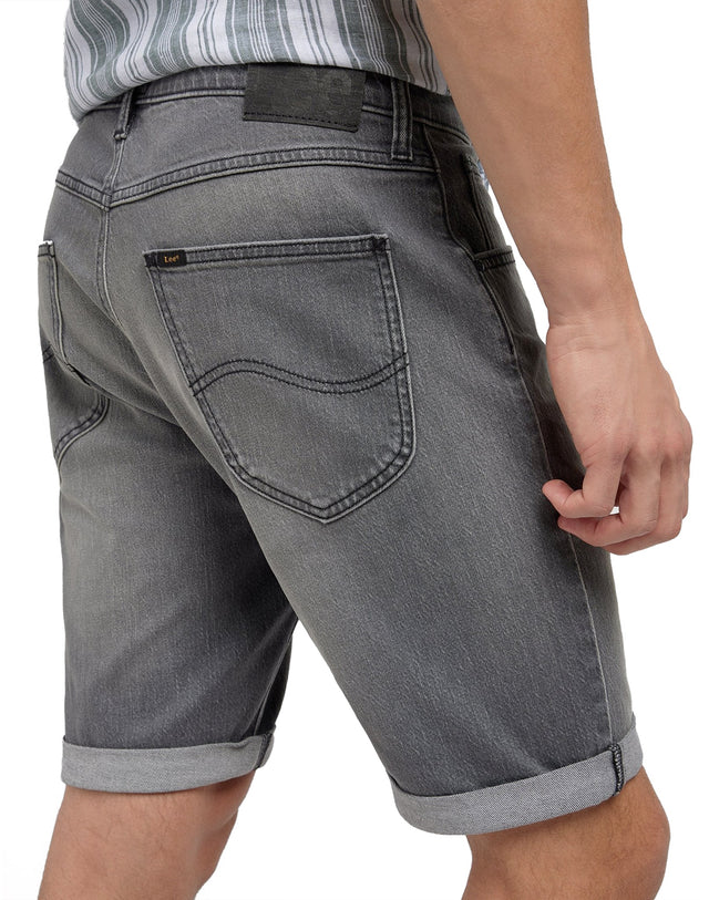 Lee - Regular Fit Jeansshorts - 5 Pocket Washed Grey