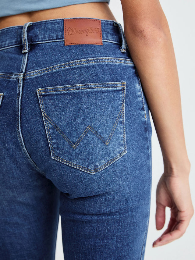 Wrangler - Skinny Fit Jeans - HIGH SKINNY VINTAGE WORN