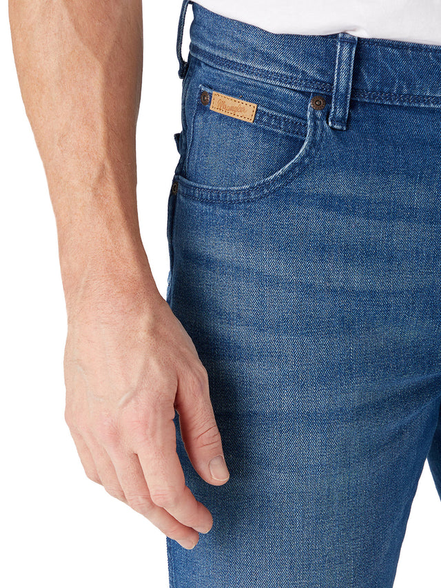 Wrangler - Straight Fit Jeans - Texas Aries Blue