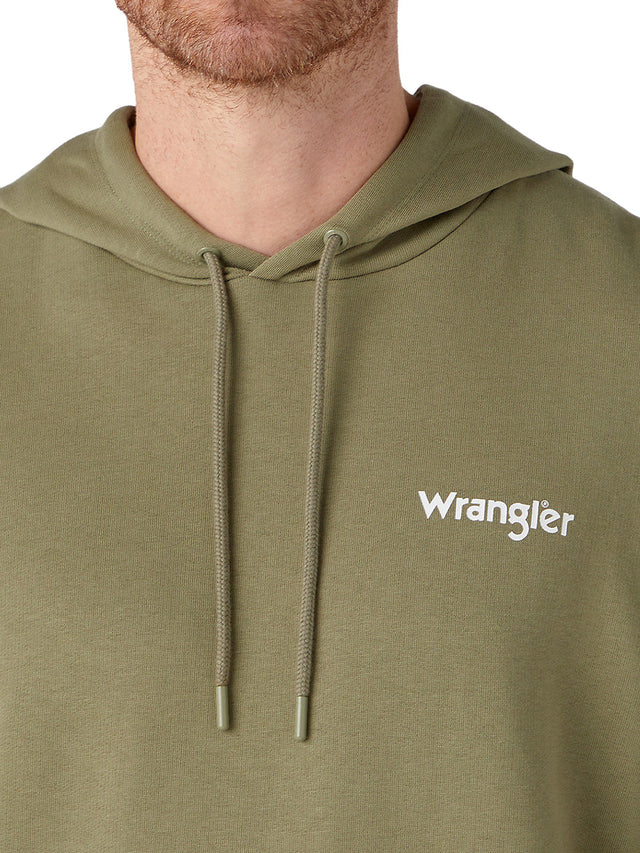Wrangler - Hoodie - Logo Hoodie Deep Lichen Green