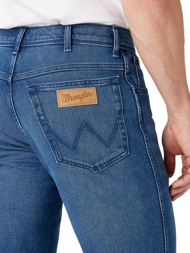 Wrangler - Straight Fit Jeans - Texas Aries Blue