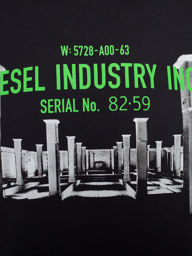 Diesel - Regular Fit T-Shirt - T-DIEGO-S13 Schwarz