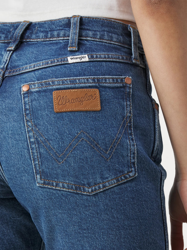 Wrangler - Straight Fit Jeans - SUNSET DARK WASH