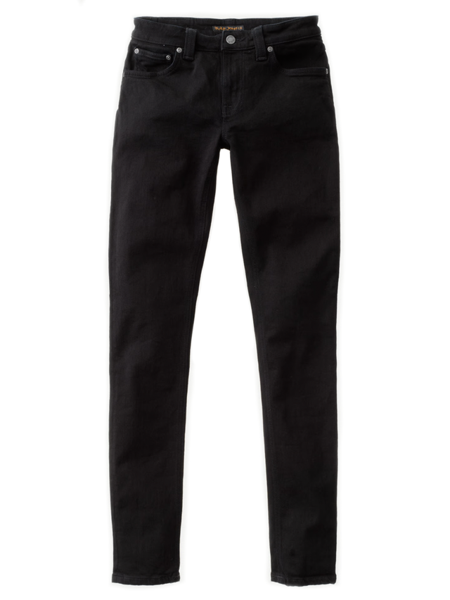 Nudie Skinny Fit Jeans - Skinny Lin Black Black