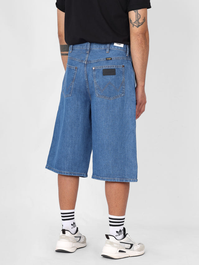Wrangler - Loose Jeans Shorts - JORT SHORTS MID STONE