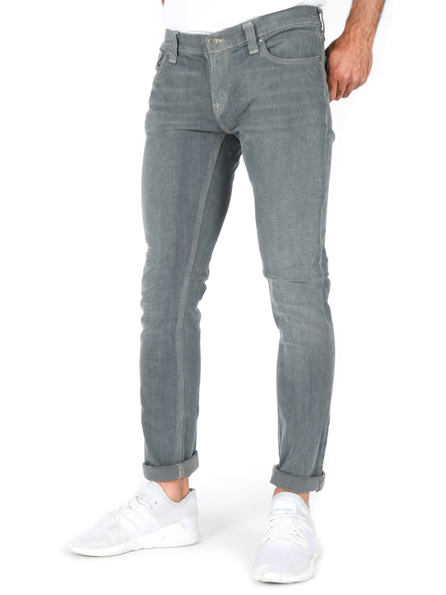 Nudie Skinny Fit Jeans Tight Long John Charcoal