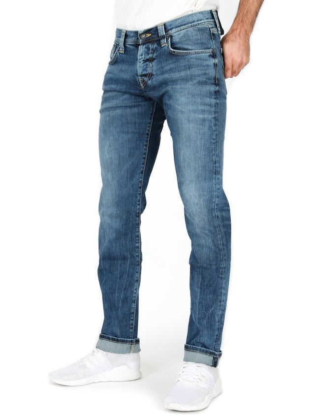 Pepe Jeans - Slim Skinny Fit Jeans - Cane Z23 Gelbe Naht