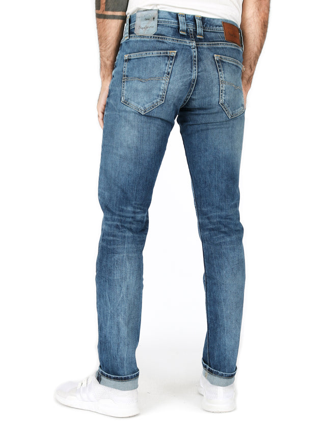 Pepe Jeans - Slim Skinny Fit Jeans - Cane Z23 Gelbe Naht