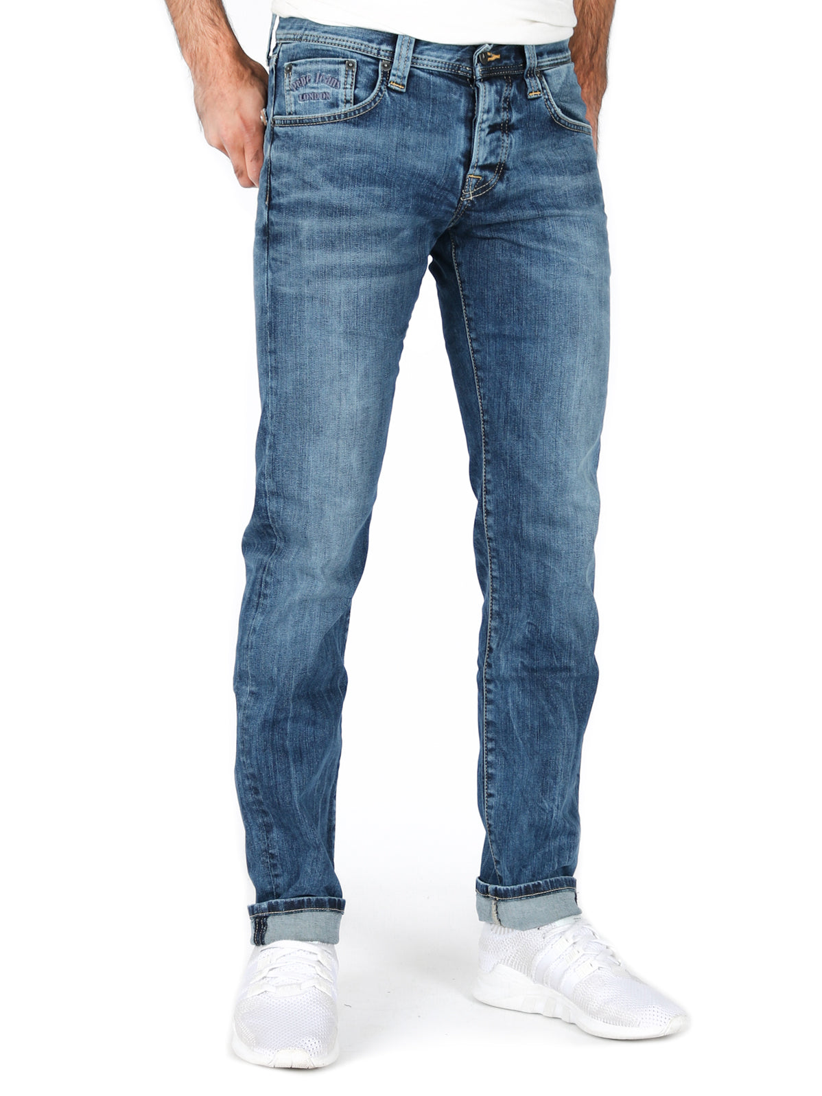 Pepe Jeans Slim Skinny Fit Jeans Cane Z23 Gelbe Naht