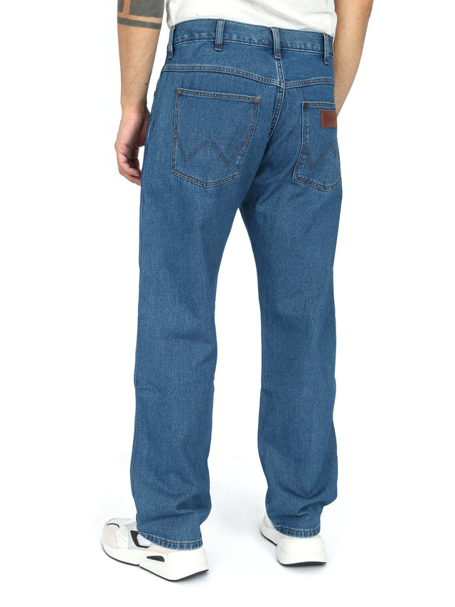 Wrangler - Relaxed Fit Jeans - FRONTIER DARK STONE
