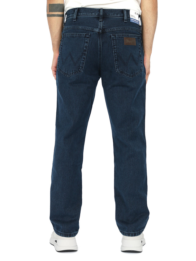 Wrangler - Straight Fit Jeans - Texas Coalblue Stone