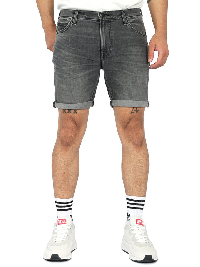 Lee - Slim Fit Denim Shorts - RIDER WASHED GREY