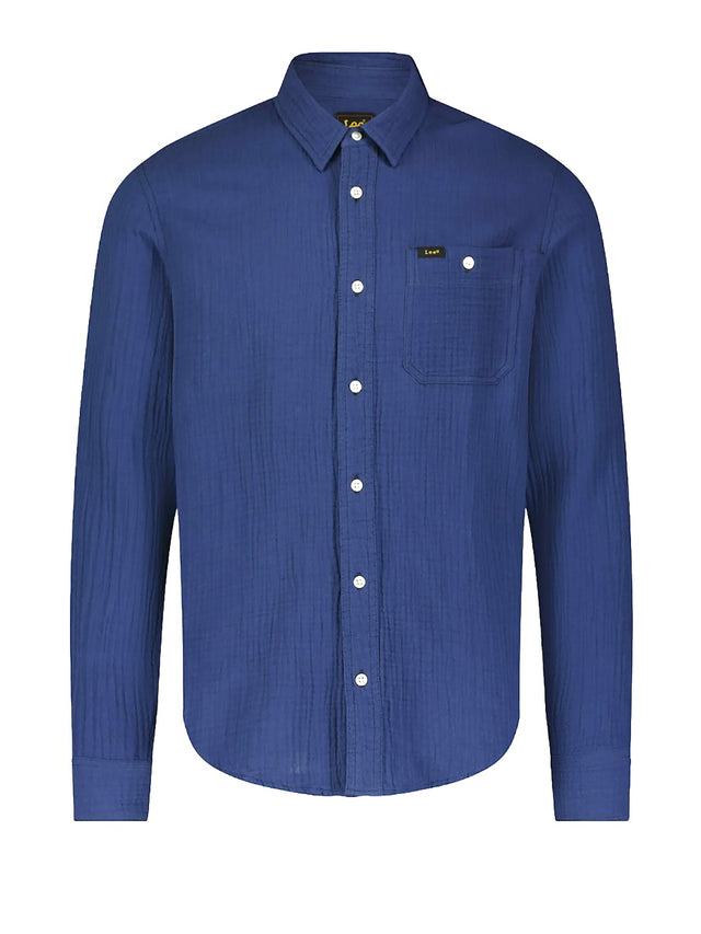 Lee - Shirt - Leesure Shirt Medieval Blue