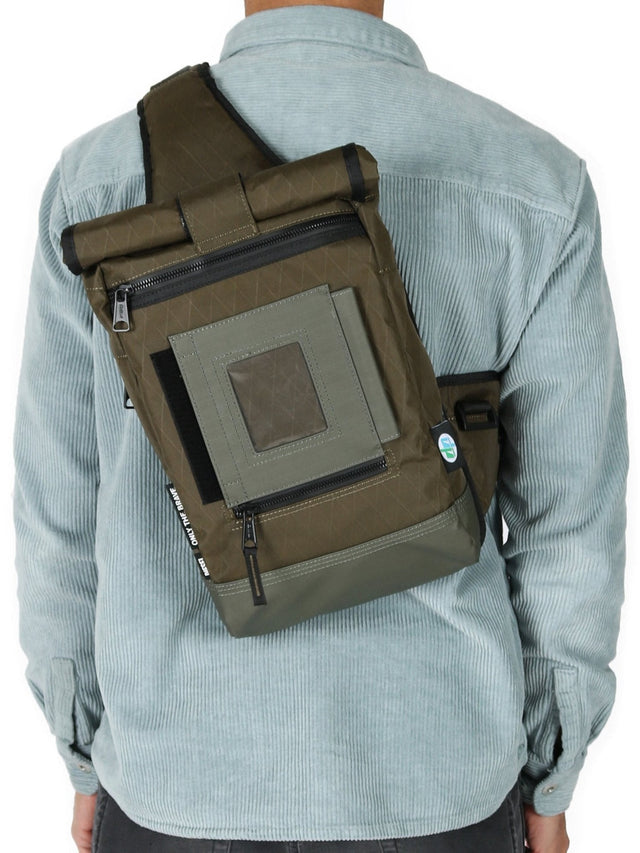 Diesel - One-Shoulder Rucksack - KOGA Khakigrün