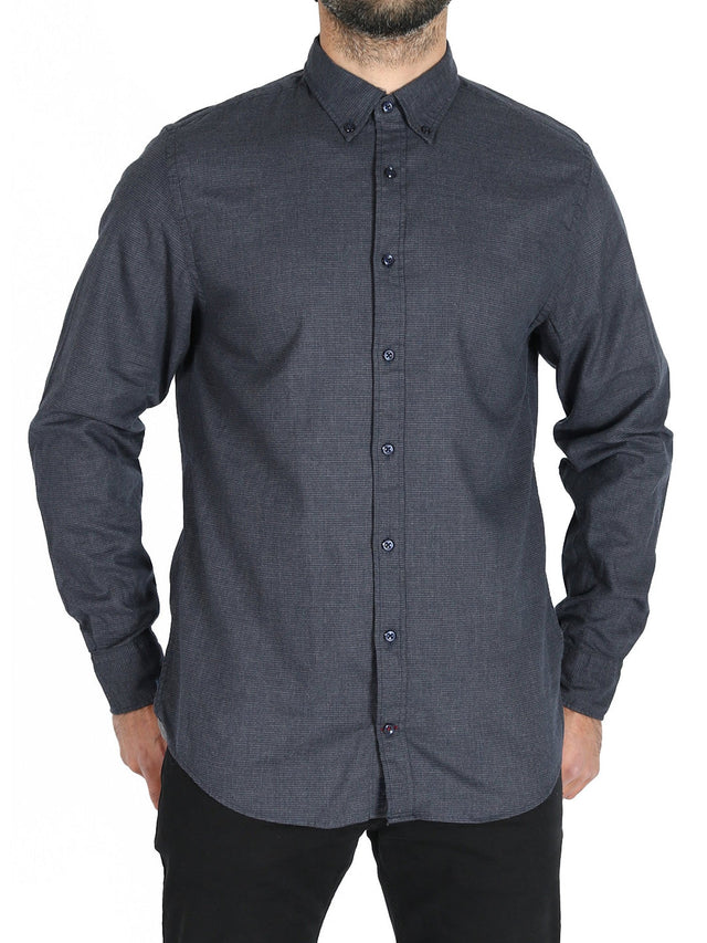 Tommy Hilfiger - Hemd - Houndstooth 071 Dunkelgrau