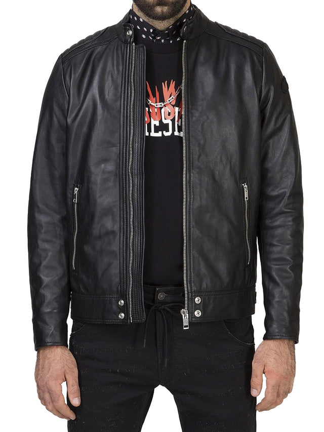 Diesel - Leather Jacket - L-Shiro-WH