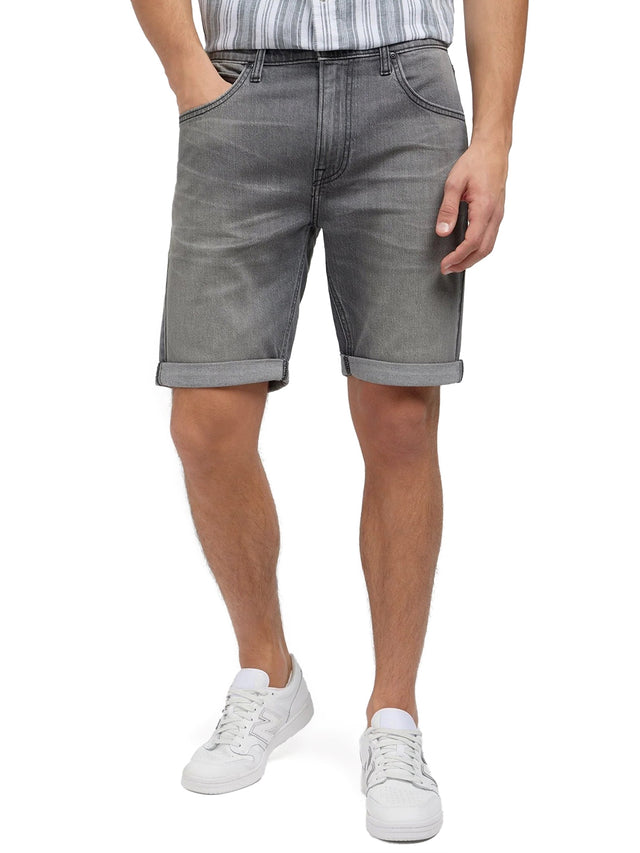 Lee - Regular Fit Jeansshorts - 5 Pocket Washed Grey