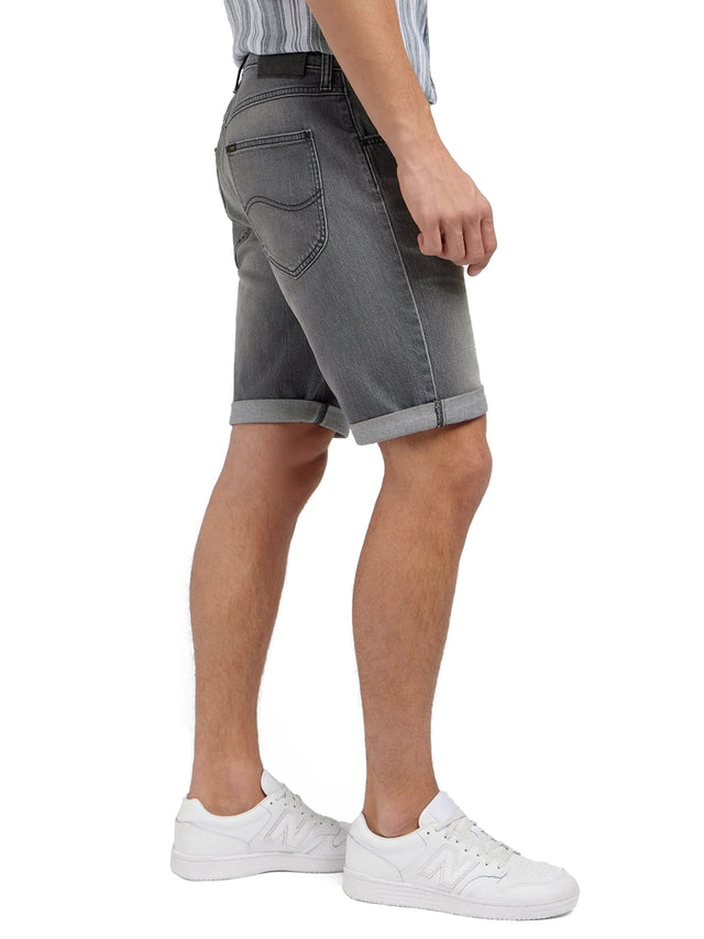 Lee - Regular Fit Jeansshorts - 5 Pocket Washed Grey