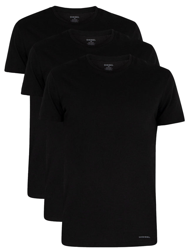 Diesel - T-Shirt - JAKE RHAPY (3er Pack, schwarz, rundhals)