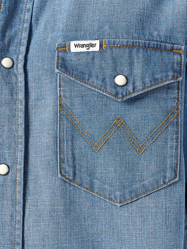 Wrangler - Kurzarm Jeanshemd - Western Shirt Dusky