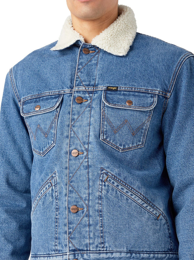 Wrangler - Denim jacket - 124MJ Sherpa Wranch