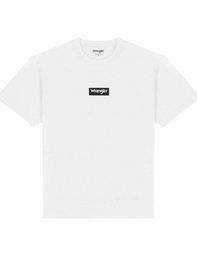 Wrangler - T-Shirt - Small Box Tee Weiß