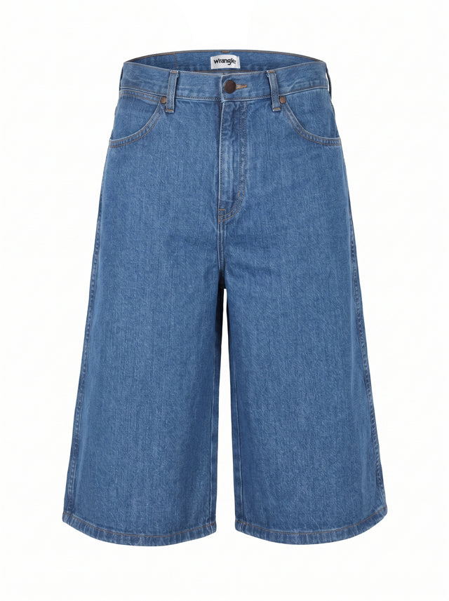 Wrangler - Loose Jeans Shorts - JORT SHORTS MID STONE