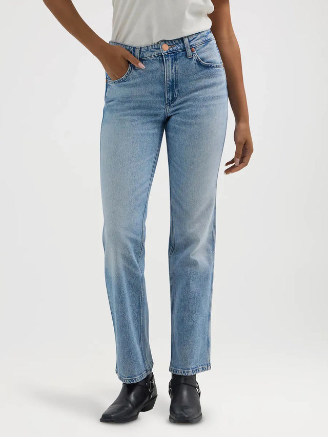 Wrangler - Straight Fit Jeans - SUNSET FROSTY SILVER