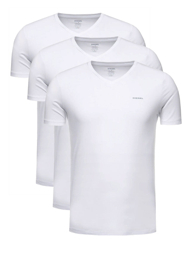 Diesel - T-Shirt - JAKE 0AALW (pack of 3, white, V-neck)