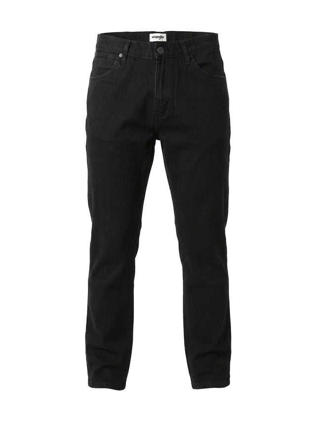 Wrangler - Tapered Fit Jeans - RIVER RINSE BLACK