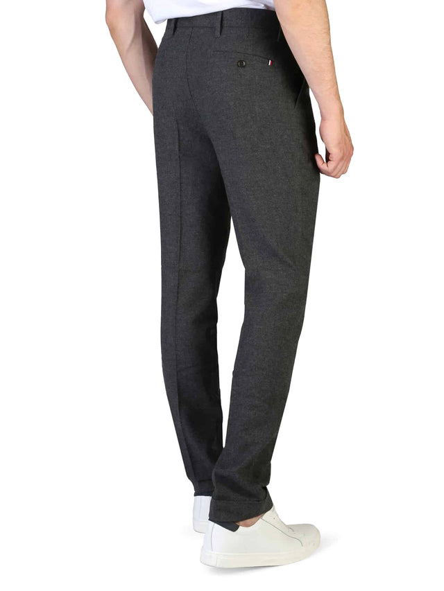 Tommy Hilfiger - Wollhose - Tapered Cropped Wool Charcoal